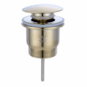 Turner Hastings - Waste Outlets - USM40A-BB - Universal 32/40mm Two Piece Mushroom brass Pop-up Waste - Brushed Brass