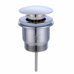 Turner Hastings - Waste Outlets - USM40A-BN - Universal 32/40mm Two Piece Mushroom Brass Pop-up Waste - Brushed Nickel