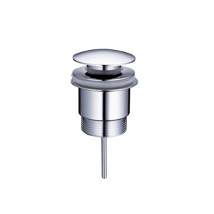 Turner Hastings - Waste Outlets -  USM40A - Universal 32/40mm Two Piece Mushroom brass Pop-up Waste - Chrome