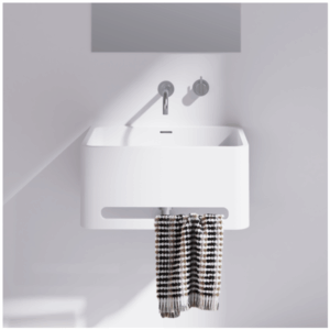 Omvivo - Vision - VISS550WB-TR - 550 Wall Basin With Towel Rail