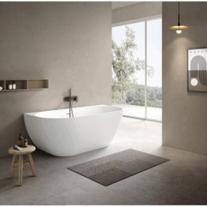 KasKadeStone - Bianca - VX88-1500-NIK8696NA - Back to Wall Stone Bath 1500 - Matte White