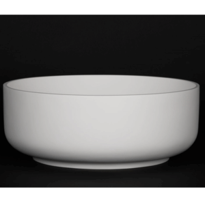 KasKadeStone - Kolo - VXA385 - Round Bench Top Stone Basin - Matte White