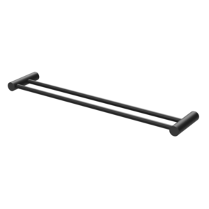 Phoenix - Vivid Slimline  - 111-8110-10 - Double Towel Rail 600mm - Matte Black