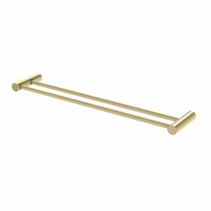 Phoenix - Vivid Slimline  - 111-8110-12 - Double Towel Rail 600mm - Brushed Gold