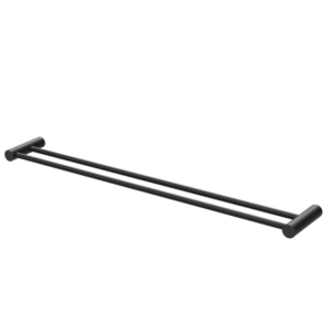 Phoenix - Vivid Slimline  - 111-8130-10 - Double Towel Rail 800mm - Matte Black