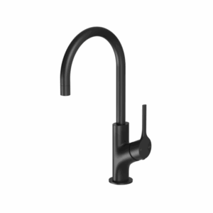 Phoenix - Vivid Slimline Oval - VV735 MB - Kitchen Sink Mixer 160mm Gooseneck - Matte Black