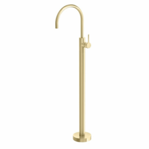 Phoenix - Vivid Slimline Oval - VV745-12 - Floor Mounted Bath Mixer - Brushed Gold