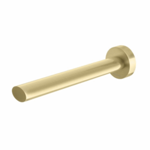 Phoenix - Vivid Slimline Oval - VV776-12-1 - Wall Bath Outlet 180mm - Brushed Gold