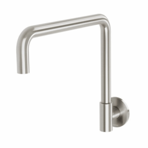Phoenix - Vivid Slimline Plus - 119-0870-40 - Wall Sink Outlet 240mm Squareline - Brushed Nickel
