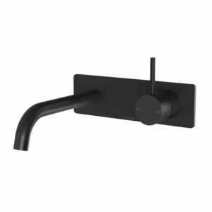 Phoenix - Vivid Slimline Up - 112-7813-10 - Wall Basin / Bath Mixer Set - Matte Black