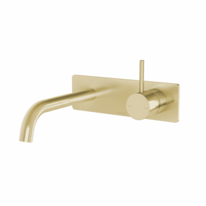 Phoenix - Vivid Slimline Up - 112-7813-12 - Wall Basin / Bath Mixer Set - Brushed Gold