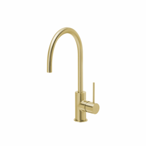 Phoenix - Vivid Slimline - VS733-12-1 - Kitchen Sink Mixer 220mm Gooseneck - Brushed Gold