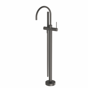Phoenix - Vivid Slimline - VS7451-31 - Floor Mounted Bath Mixer with Hand Shower - Brushed Carbon
