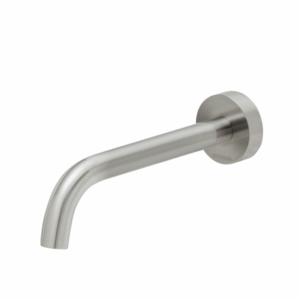 Phoenix - Vivid Slimline - VS774-40-1 - Wall Basin Outlet 180mm Curved - Brushed Nickel