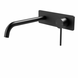Phoenix - Vivid Slimline - VS2830-10-1 - SwitchMix Wall Basin / Bath Mixer Set 230mm (Complete Kit) - Matte Black