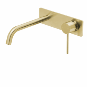 Phoenix - Vivid Slimline - VS2830-12-1 - SwitchMix Wall Basin / Bath Mixer Set 230mm (Complete Kit) - Brushed Gold