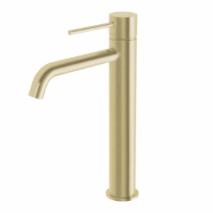Phoenix - Vivid Slimline - VS7901-12-1 - Vessel Mixer Curved Outlet - Brushed Gold