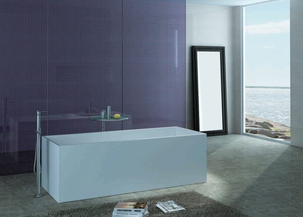 Pietra Bianca - Cube - PBS1014 - Marble Freestanding Bath