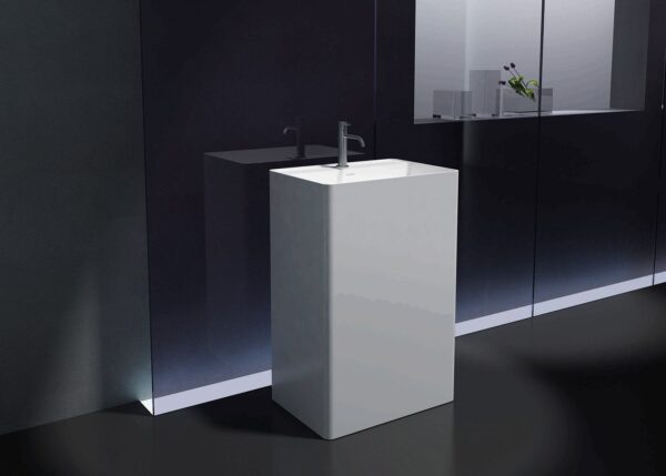 Pietra Bianca - Cube - PBS2022 - Freestanding Basin