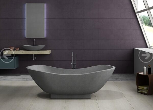Pietra Bianca - Mango - PB4092 - Freestanding Terrazzo Bathtub