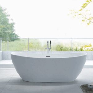 Pietra Bianca - Maria 1630mm - PBS1009 - Freestanding Marble Bathtub