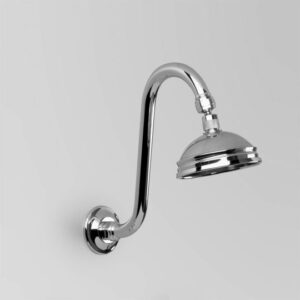 Astra Walker - Olde English - A51.10.A.00 - Shower Arm and 100mm Rose - Wels 3 Star Flow Rate (9L/min or 7L/min) - Chrome