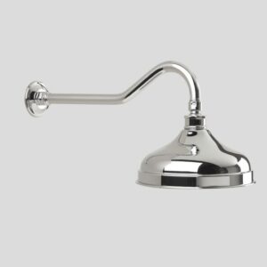 Astra Walker - Olde English - A51.11.V2.A.00 - Shower Arm and 200mm Ball Joint Rose - Wels 3 Star Flow Rate (9L/min or 7L/min) - Chrome