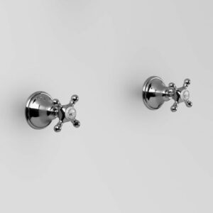 Astra Walker - Edwardian - A52.49.00 - Wall Tap Set - Chrome