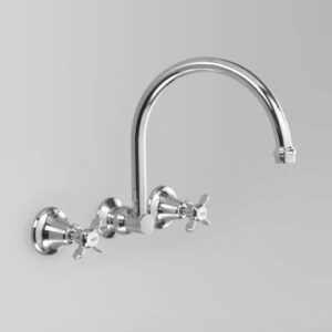 Astra Walker - Olde English - A51.28.00 - Wall Set with 260mm Swivel Spout - Chrome