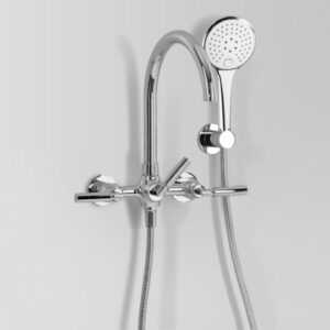 Astra Walker - Icon   Lever - A67.20.V2.LH.00 - Bath Mixer with Multi Function Hand Shower - Wels 3 Star Flow Rate (9L/min or 7L/min) - Chrome