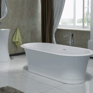 Pietra Bianca - Rome - PBS1015 - Freestanding Marble Bathtub