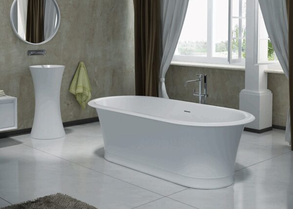 Pietra Bianca - Rome - PBS1015 - Freestanding Marble Bathtub